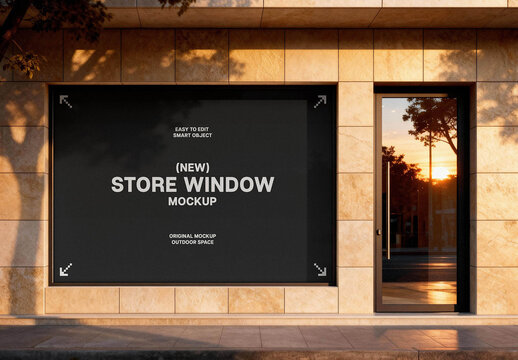 Store Window Mockup