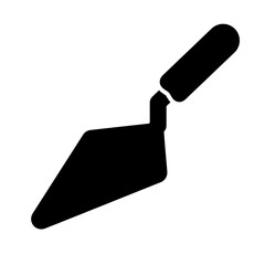 trowel icon in glyph style	
