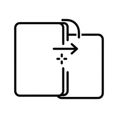 Folder transfer icon