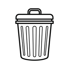 Simple black line drawing of a balloon on white background