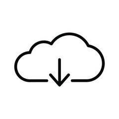Cloud download icon
