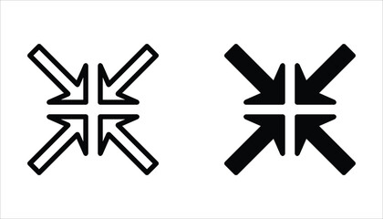 Full screen icon set. Vector illustration isolated on white background.