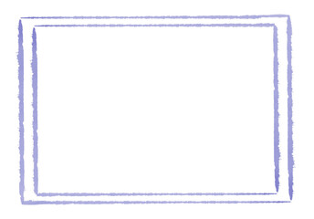 Light purple color double line square frame	