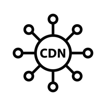 Content delivery network diagram illustration