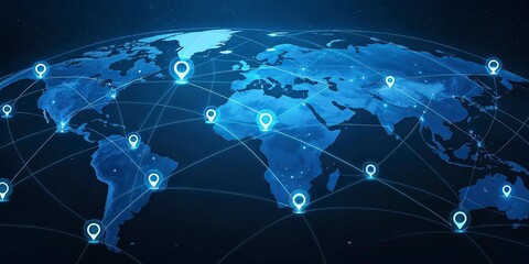 Christmas tree branches, golden baubles and pine cones on black background with Christmas bokeh lights. New Year concept. Top view, copy space