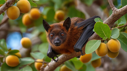 bat on a tree restless