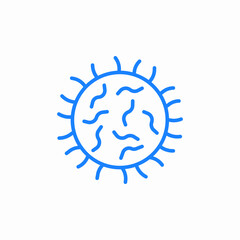 bacteria germ icon sign vector