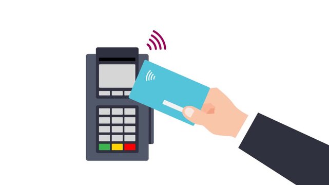 Contactless Card Payment Motion Graphic