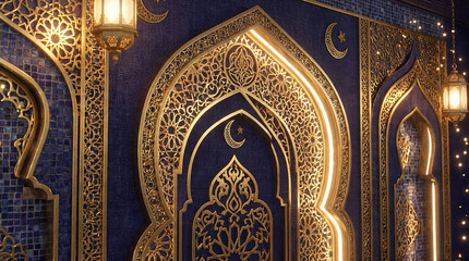 detail of the ceiling of the mosque