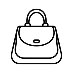 Simple handbag icon illustration