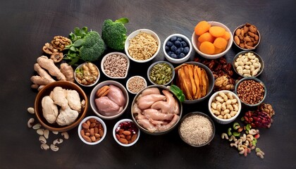Fototapeta premium digestive health delights foods that support a healthy gut