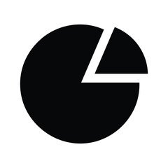 Pie chart with one section separated from the rest