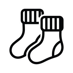 Pair of christmas socks hanging