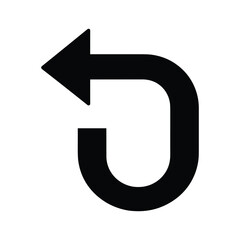 Black arrow pointing to top left direction