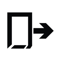 Black arrow pointing to right from rectangle