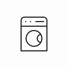 washing machine laundry icon sign vector