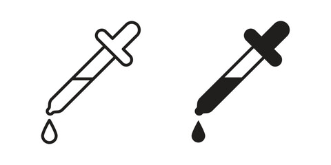 Eye dropper half icon