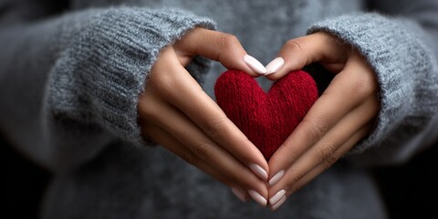 Glowing Love Heart in Romantic Atmosphere