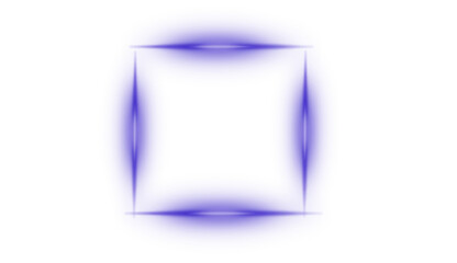 Glowing Purple Square Frame