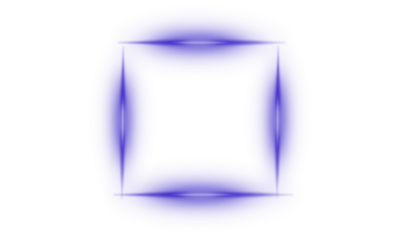 Glowing Purple Square Frame