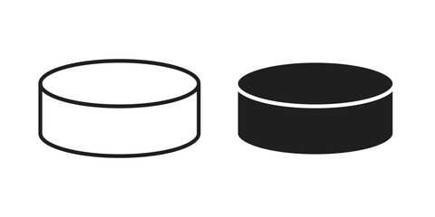 Hockey puck icon