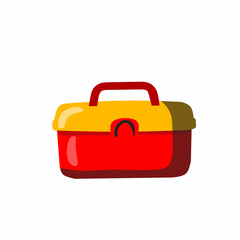 School Lunchbox Illustration in Flat Bold Style for Student Supplies