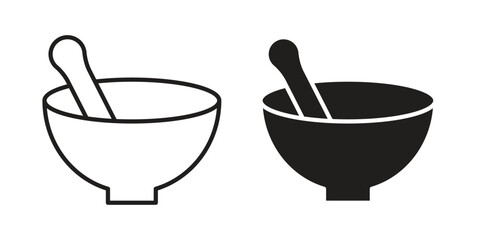 Mortar pestle icon