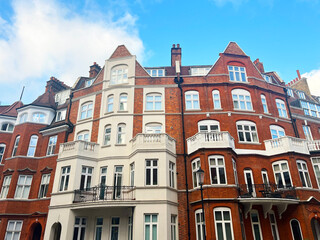 Traditional Victorian architecture in Knightsbridge, London