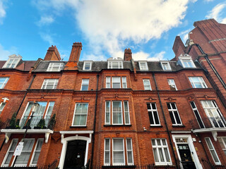 Traditional Victorian architecture in Knightsbridge, London