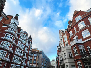 Traditional Victorian architecture in Knightsbridge, London