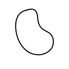 pea grain seed growth nature hand drawn organic line
