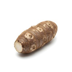 yam tuber isolated on white
