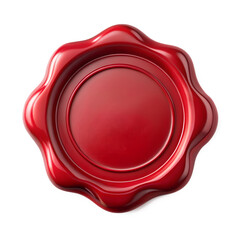 Wax Seal Stamp Isolated on Transparent Background