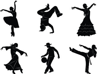 Cultural Dance and Martial Arts Silhouettes – Global Movement Collection