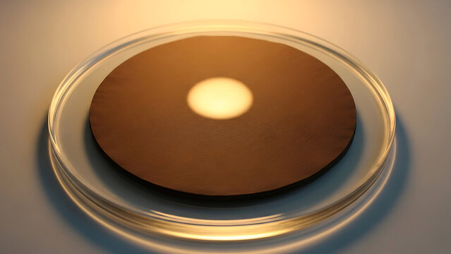 Close up view of a petri dish with medium used for culturing bacteria and microorganisms research and analysis - Powered by Adobe