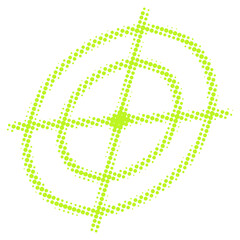 Neon Retro Y2K Halftone Element