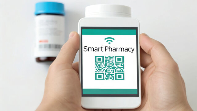 Smart mobile technology enables telemedicine for medication management with robotic health support and smart medical services on mobile device - Powered by Adobe