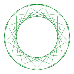 Abstract Geometric Graphic Pattern Background with Green Lines for Design and Technology Concept