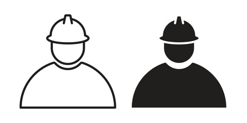 User helmet safety icon