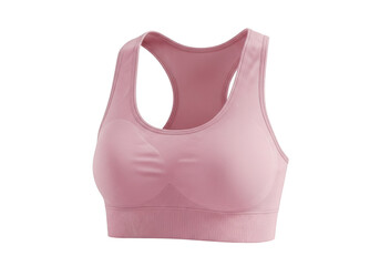Pink sports bra isolated on transparent background