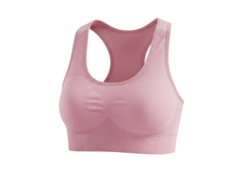 Pink sports bra isolated on transparent background