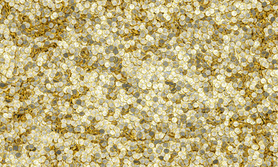 euro coins creating rich background 3d