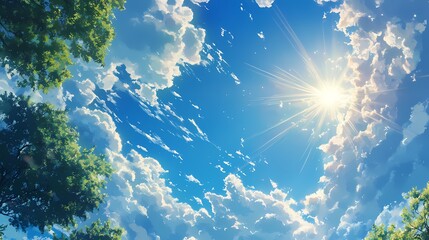 Blue sky and white clouds . isolated on transparent background