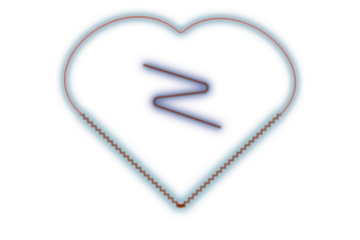 Neon heart sign or frame. Happy Valentine neon lights heart design element. Vector abstract background. Geometric glow outline shape or laser glowing lines. Abstract background with place for text.