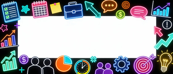 Kpi performance card with graph, strategy, marketing, management, target, analysis, chart