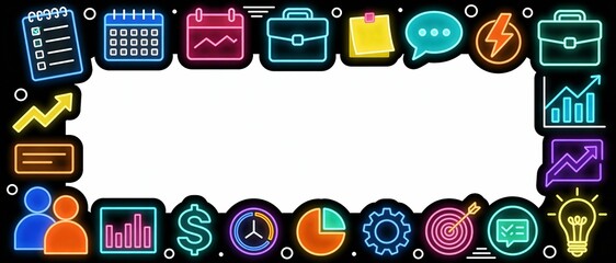 Kpi performance card with strategy, analysis, marketing, chart, target, management, graph