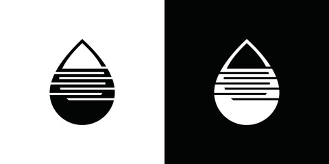 simple water drop logo vector