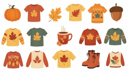 Autumn Clothing and Decorations Collection. © IPUT