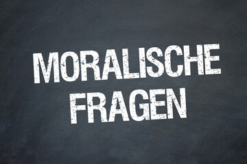 Obraz premium Moralische Fragen