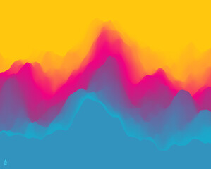 Mountains peak. Landscape. Abstract background. Vector illustration for brochure, poster, cover, card, presentation, flyer or banner.